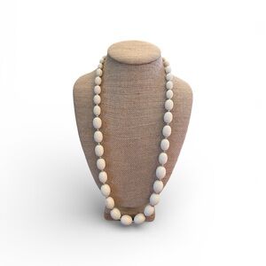 Vintage Monet Cream Beaded Necklace